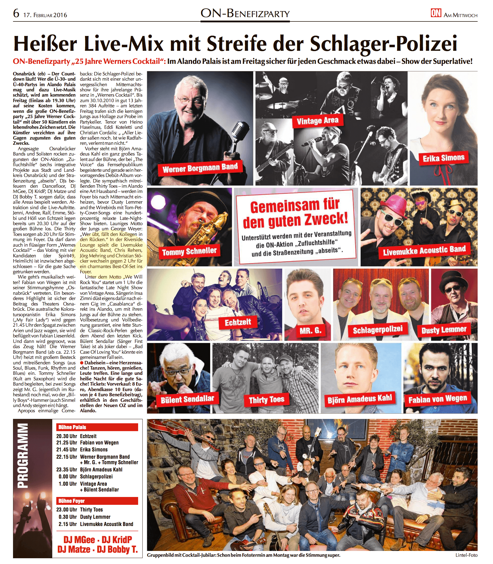 LIVEMUKKE in der Presse - ON Osnabrücker Nachrichten